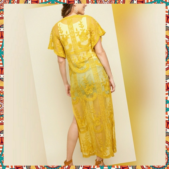 LAST 2! Umgee Boho Embroidered Lace Maxi Dress - Picture 4 of 11